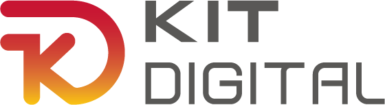 Logo del Kit Digital con una K roja y texto en negro y gris